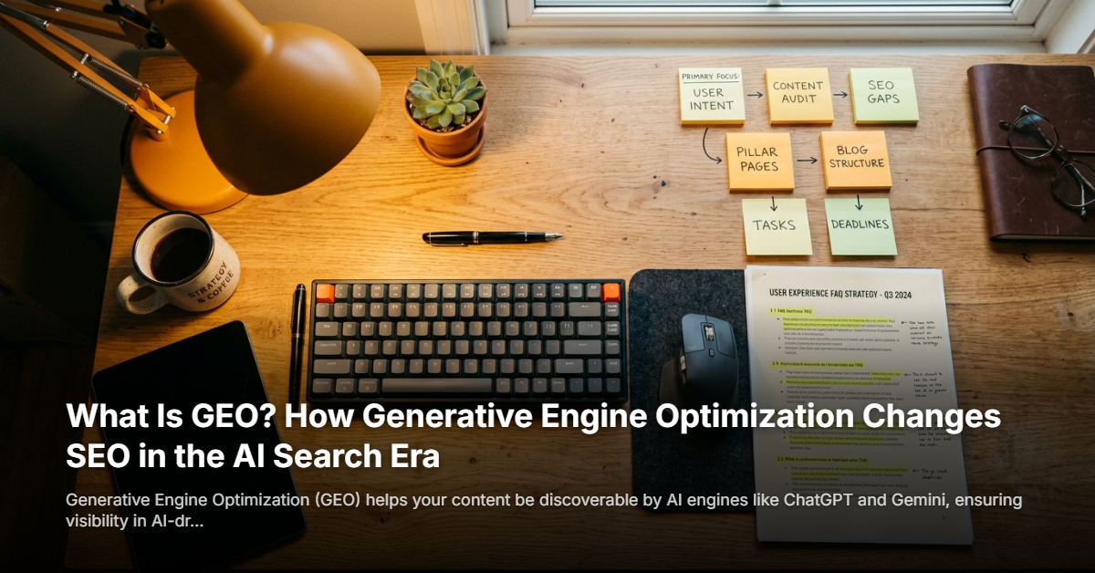 What Is GEO? How Generative Engine Optimization Changes SEO in the AI Search Era